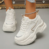 Purpdrank  Chunky Platform Women Sport Sneaker 2025 Spring Summer Breathable Casual Sneakers Woman Thick Bottom Vulcanizd Shoes Female