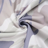 Purpdrank  Women Casual Camouflage Print Matching Set Chic Off Shoulder Long Sleeve Loose Top and Shorts Streetwear 2 Piece Outfit