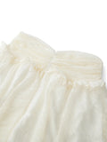 Purpdrank  Women Lace Ruched High Waist Mini Skirts Spring Summer Irregular Hem Casual Skirts