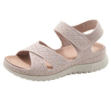 Purpdrank  European And American Sports Casual Sandals New Velcro Hollow Thick-Soled Women's Sandals Lightweight Comfortable And Simple