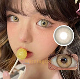 Purpdrank  Colored Contact Lenses for Eyes 1pair Cosplay Prescription for myopia0-800degrees Contact Lenses Yearly Halloween Myopia