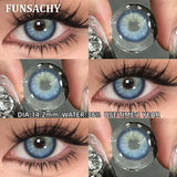 Purpdrank  2pcs Black Series Color Contact Lenses Natural Gray Eye Lens Beautiful Pupils Yearly Fashion Brown Softlens Cosmetics