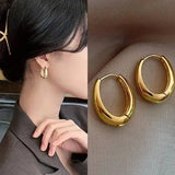 2024 Hot Sale Fashion Metal Drop Earrings for Woman Vintage Hoop Earring Trend Classic Party Wedding Pendant Jewelry Gift