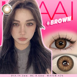 Purpdrank  NEW Colored Contact Lenses Big Eyes Lens Blue Eye 14.5mm Contacts Lens Green Lens Beauty Women Makeups Lens Health Care