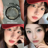 Purpdrank  2pcs Violet Lenses Beauty Pupils Myopia Eye Prescription Colored Contact Lenses for Eyes Natural Blue Lens