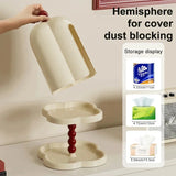 Purpdrank  Luxurious Double-Layer Shelf  DustProof Belt Cover Paper Box Advanced Sense Of Coffee Roll Paper Box French Retro Tissue Box