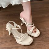 Purpdrank  Luxury Designer Summer Women Sandals Fashion Elegant Open Toe Shoes  Outdoor Party Dress High Heel