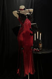 Hepburn Retro Temperament Red Dress Slimming Halter for Women
