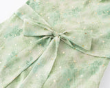 Purpdrank  Sexy Light Green Tie dye Print bronzing Ruffles Strap Sling Dress Summer Woman Tie Bow Sashes Midi Dresses Holiday Robe Summer