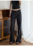 Purpdrank  American Retro Low-rise Suit Pants Women's Summer Casual Trousers