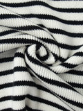 Purpdrank  Knit Striped Women Sweater Full Sleeve Deep V Neck Female Top 2025 Fashion Casual Autumn Loose Turn-down Collar Lady Pullovers