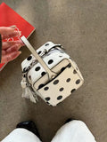 Purpdrank  Korean Versatile Lightweight Crossbody Retro College Style Small Square Bags Casual Shoulder Commuting Bag