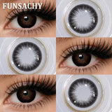 Purpdrank  1 Pair Contact Lenses Big Brown Lenses for Eyes Beauty Pupils Comestic Eye Color Len Korean Pupils Makeup Accessoriess
