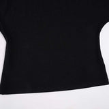 Purpdrank  V-Neck Long Sleeve Knitwear Autumn Fashion Women's Waist Cinching Versatile Casual Lazy Style Batwing Sleeve Black Elegant Tops