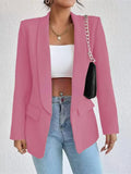 Purpdrank  Spring Blazers Women Turn-down Collar Office Lady Slim Outerwear Elegant Long Sleeve Solid Chic Jackets Women's Blazers