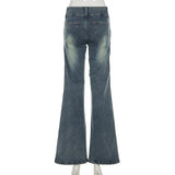 Purpdrank  Y2K Streetwear Low-Waisted Jeans Women Korean Fashion Slimming Denim Flares Pants Spring Summer Sexy Wide Leg Trousers