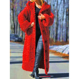 Purpdrank  Quality Casual Women's Long Sleeve round Neck Loose Knitwear Cardigan Winter Fashion Comfortable Style Chinese Production