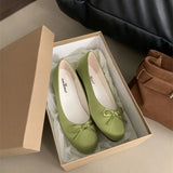 Purpdrank  Boat Shoe Bow-Knot Female Footwear Loafers With Fur Round Toe Shallow Mouth Ballerinas Woman 2025 Casual Sneaker Butterfly Dress