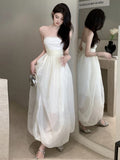 Purpdrank   Sexy High-Neck Lace Trim Long Dress Slimming Bodycon Gown Princess Style Princess Cut A-Line Silhouette Backless Wedding Dress