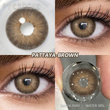 Purpdrank  2pcs Fashion Colored Contact Lenses High Quality Gray/ Brown Contact Lens Blue Eyes Contacts Yearly Green Makeup Lenses