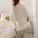 Purpdrank  Summer Polo Collar Women's Shirts New Solid Casual Loose Short Sleeve Buttons Korean Knitted Tops Female