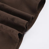 Purpdrank  Elegant Solid 2 Piece Outfit Women's Sexy Lace Trim V Front Sleeveless Halter Crop Top and Ruffles Mini Skirt Matching Set