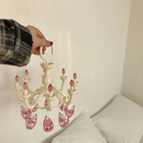 Purpdrank  Plastic Princess Style Beautiful Drying Rack Multi-functional Underwear Socks Clip Clothes Hanger Dryer Towels Cloth Drying Rack