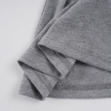 Purpdrank  Korean Preppy Style Grey Dress Women's Patchwork Lapel Collar Button Long Sleeve Slim Fake Two-Piece Pleated Mini Dress