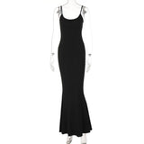 Purpdrank  Sexy Women Slip Sleeveless Long Dress Summer Backless Slim Fit Bodycon Dresses Ladies Evening Party Dresses