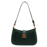 Purpdrank  Shoulder Bags For Women Luxury Designer Handbags Dual Straps Crocodile Pattern Underarm Bag The Latest Crossbody Bags