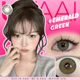 Purpdrank  NEW Color Contact Lenses Natual Colored Pupils Makeups Colored Lens Beauty Green Contact Lenses 14.2mm Black Contacts Lens