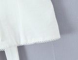 Purpdrank  Sexy White V neck Low Ruched Bra Chest Tank Tops Women Tie Bow Sashes Zipper Back Crop Tank Girl Tee
