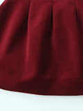 Purpdrank  Red Velvet Halter Short Dress Velvety V-Neck Fashion Sleeveless Elegant Waist Cinching French Dress Party Gown Women's Clothing