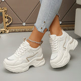 Purpdrank  Chunky Platform Women Sport Sneaker 2025 Spring Summer Breathable Casual Sneakers Woman Thick Bottom Vulcanizd Shoes Female