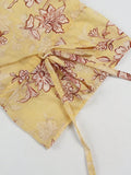 Purpdrank  Chic Yellow Floral Printed Blouses Shirts for Women Tops Casual Lace-up Flare Long Sleeves Blouse Summer Boho Beach Loose Blusas