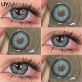 Purpdrank  1 Pair Green Eye Contacts 1 Pair Blue Colored Contact Lenses for Eyes Brown Colored Pupils Discounts Cosmetic Lenses