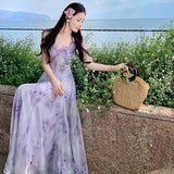 Purpdrank  3D Floral Strap Dress Fairy Dress