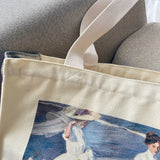 Purpdrank  Hua Jin Soulla Large Capaci Canvas Tote Bag Faionable Single oulder Zipper Commuter Women's Bag Student Bookbag