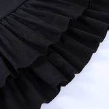Purpdrank  Side Bandage Slim Fit High Waist Mini Skirt Cascading Ruffles Patchwork A-line Skirts Summer New Hottie 2000s Y2k Faldas Mujer