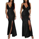 Purpdrank  Sexy Fashion Summer Sleeveless V-neck Strap Dress European And American Style Slim Fit New