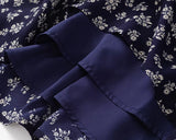 Purpdrank  Retro Red with White Flower Print V neck Corset Style Bow Lacing Up Sling Dress Sexy Women Slim Summer Dresses Holiday Robe