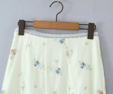 Purpdrank  French Chic Embroidery Maxi Skirt Beige Casual Summer Women Long Skirts Sheer Hollow Out Ruffles Ladies Skirt Falda