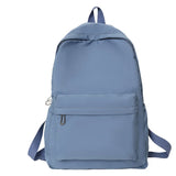 Purpdrank   Women Schoolbag Waterproof Large Capacity School Backpack Smooth Zipper Solid Teens Girl Casual Daypack Bag Student Supply