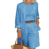 Purpdrank  Fashion Two Piece Set Women Casual Sling Shirts Coat And Elastic Waist Shorts Loose Outfits Streetwear Customized Matching Sets