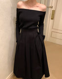 Purpdrank  Vintage Women's Pleated Skirts 2025 New Spring Summer Korea Style High Waist Solid Straight A-line Midi Skirts Female