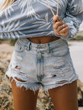 Purpdrank  Hot Shorts Women Fashion Hole Tassel Jeans Vintage Casual High Street Sexy Shorts Summer New Fashion Streetwear Jeans