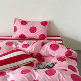 Purpdrank  100% Cotton Duvet Cover and Pillowcase Single/Queen Size Quilt Cover Set Skin-friendly Comforter Covers for Home dekbedovertrek