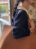 Purpdrank  Streetwear Striped Sweater Women Fashion Patchwork Knitted Pullovers Korean V Neck Knitwears Fall Winter Long Sleeve Jumpers New