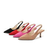 Purpdrank  Sandals With Skirts Fairy Style Korean Style Shoes For Women Summer Fashionable Versatile Girls High Heels Elastic Band Elegant