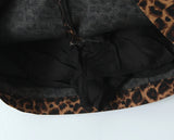 Purpdrank  Y2K High Waist Brown Leopard Print Mini Skirt With short lining Sexy A-line Package Hips Mini Short Skater Party Femme